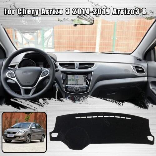 Car Dashboard Cover Mat Sun Shade Pad Instrument Panel Carpets Anti-UV for Chery Arrizo 3 2014-2019 Arrizo3 8 Accessories
