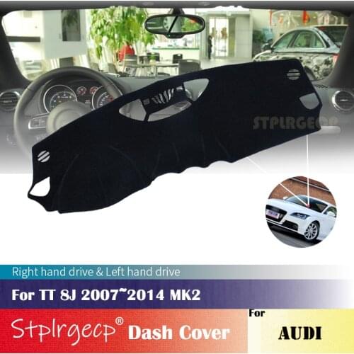 For Audi TT 8J 2007~2014 MK2 Anti-Slip Dashboard Cover Protective Pad Car Accessories Sunshade Carpet 2013 2012 2011 2010 2009