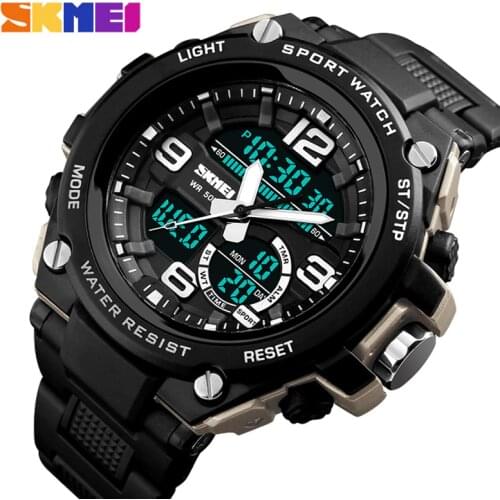 Relogio Masculino Mens Sports Watches Dive 50m Digital LED Military Watch Men Casual Electronics Wristwatches Relojes SKMEI 2018