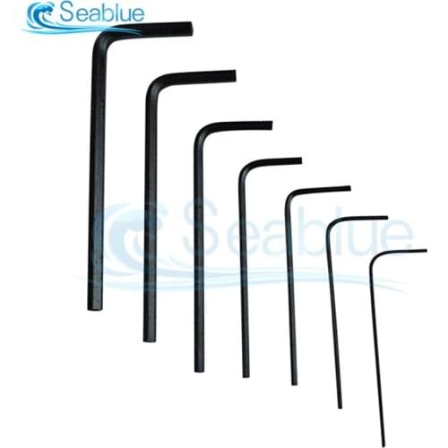 7Pcs Fiets Reparatie Tools Hand Repair Tools 0.7 MM-3 MM Hexagon Inbussleutel Wrench Gereedschap Set 0.7/0.9/1.3/1.5/2/2. 5/3 MM