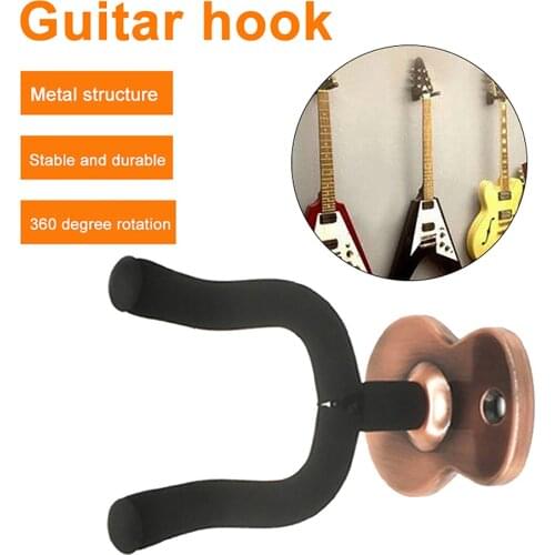 Wall Mount Guitar Hanger Hook Holder Rack Stand Display for Acoustic Guitar Ukulele Violin Bass Mandolin Banjo Instrument Access