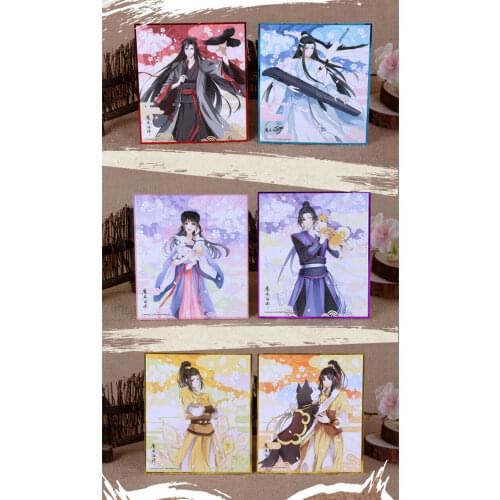 New Anime Grandmaster of Demonic Cultivation MDZS Wangji Wuxian Jiang Cheng Jin zixuan Irogami Shikishi Cosplay Gifts