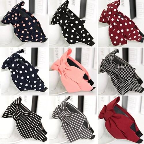Sale 2018 Cloth Wave stripe Elastic Lady Hairband Top Knot Turban Headband For Women Girls Hair Accessories
