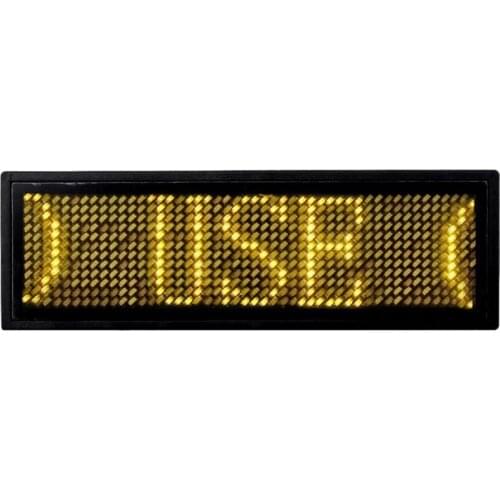Programmable LED Digital Scrolling Message Name Tag Id Badge (11x44 Pixels)