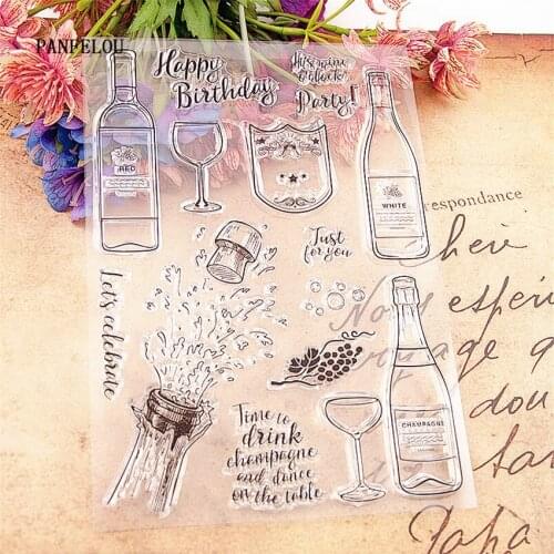 PANFELOU Happy The reception Transparent Clear Silicone Stamp/Seal DIY scrapbooking/photo album Decorative clear stamp sheets