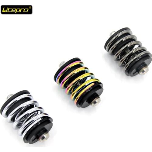 Folding Bike Shock Absorber For Brompton Ultralight Bicycle Rear Suspension Shocks Bolts + Nut Cycling Damping Parts