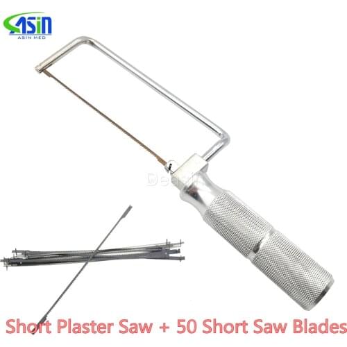 Dental Lab Short long Plaster Saw 50 Short Saw Blades Dental gypsum saws Dental Plaster saw bow Dental Lab tools