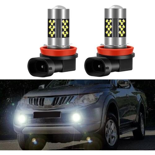 2pcs Led Car Fog Lamp For MITSUBISHI L200 2015 2016 2017 2018 2019 2020 Front Fog Light Bulb Car Accessories Canbus