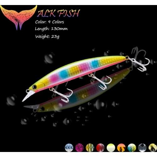 WALK FISH 1PCS 130mm/23g Minnow Floating Fishing Bait 3D Eyes Wobblers Fishing Lure Artificial Baits Hard Bait Fishing Tackle