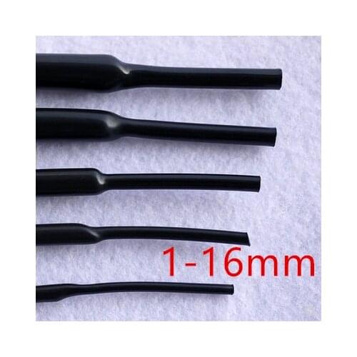 1mm~16mm Diameter 2:1 Flexible Shiny Heat Shrink Tube Soft Elastic Cable Sleeve Professional Audio Earphone Line Wire Wrap Cover