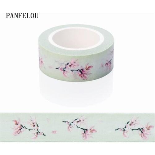 10M*15mm blossom petals stickers Washi Masking tape Quality good price HOT sell DIY Scrapbook Embellishments Decoration