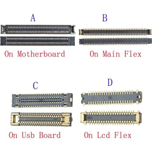 10pcs Lcd Display Screen Flex FPC Connector For Samsung Galaxy Note10 Note 10 Lite N770 A71 2020 A715 A715F Plug Board 78 40 pin