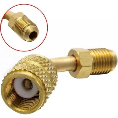 For R410A Air Conditioning Adapter Car Air Conditioning Quick Coupler Connector Safety Valve Adapter Charging Hose Valves