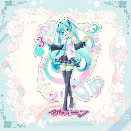 Hatsune Miku Acrylic Double-sided Cartoon Plate Holder Stand Model Painting Ornament Peripheral Princess Toys 15cm Anime Figure