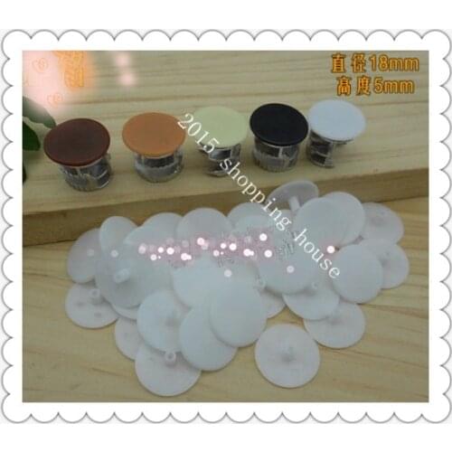 Furniture Accessories Furniture plug plastic lid plug cap 18MM*5MM cover three eccentric wheel / one connector screw cap white
