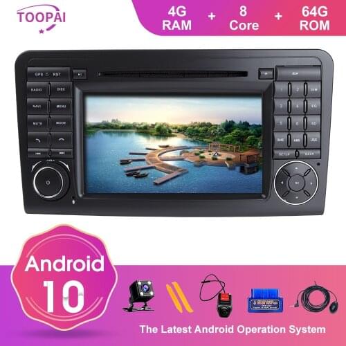 TOOPAI Android 10 For Mercedes Benz GL ML CLASS W164 X164 GL320 GL450 2005-2012 Auto Radio Navigation GPS Multimedia Player