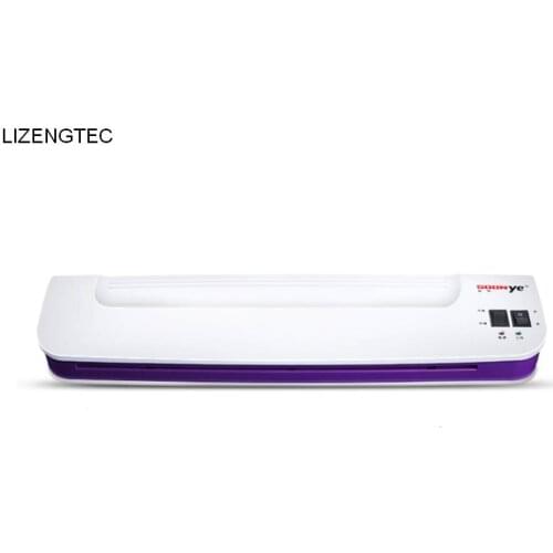 Free Shipping New LIZENGTEC Professional Office Hot and Cold Fast Warm-Up Roll Laminator Machine forA3/ A4 Paper Document Photo