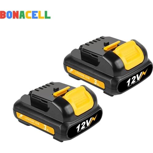 Bonacell For Dewalt 2000mAh 12V MAX Li-ion DCB120 DCB121 DCB123 DCB125 DCD710 DCF813 DCF815 DCF610 DCB100 DCT410S