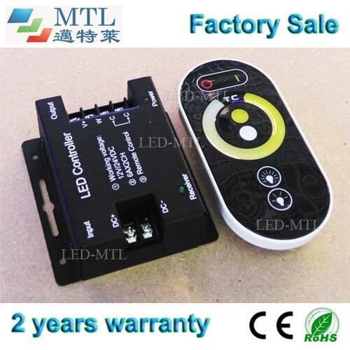 CCT controller touch remote, CT LED controller, 12-24V / 12A, 5 pcs/lot, for color temperature LED strip, factory wholesale