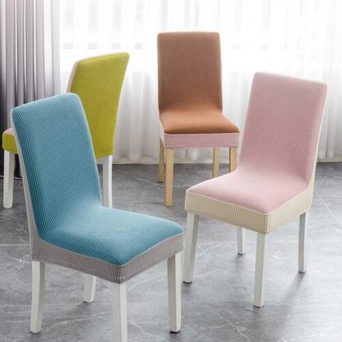 Chair Cover Spandex Home Dining Chairs Seat Covers Restaurant Dining Room Chair Slipcover Polar Fleece Thick housse de chaise