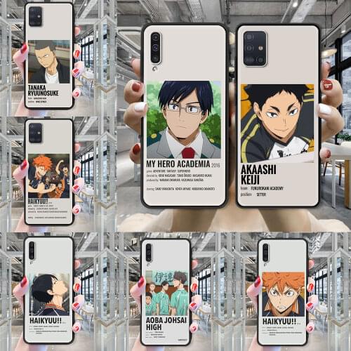 Case For Samsung Galaxy A72 A51 A71 A21 Anime Haikyuu Volleyball Soft Funda for SAMSUNG GALAXY A Quantum A42 5G A12 A02s