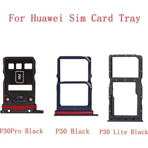 Memory MicroSD Card SIM Card Tray Parts SIM Card Slot Holder For Huawei P30 P30Pro P30 Lite Replacement Parts