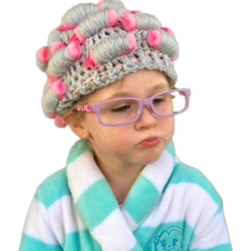 Childrens Beanies Hot Head Funny Woolen Hat Winter Warm Cute Men and Women Crochet Hat Wholesale