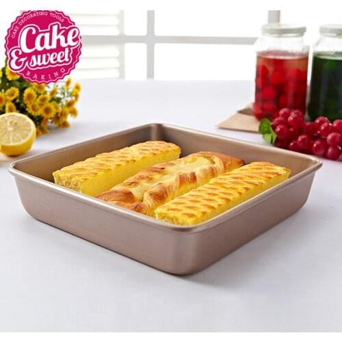 9"Baking Pan Square Baking Dish Bread Baking Tray Carbon steel Cake Pan Mold Bread Pan Kitchen Tool DIY Baking Tools