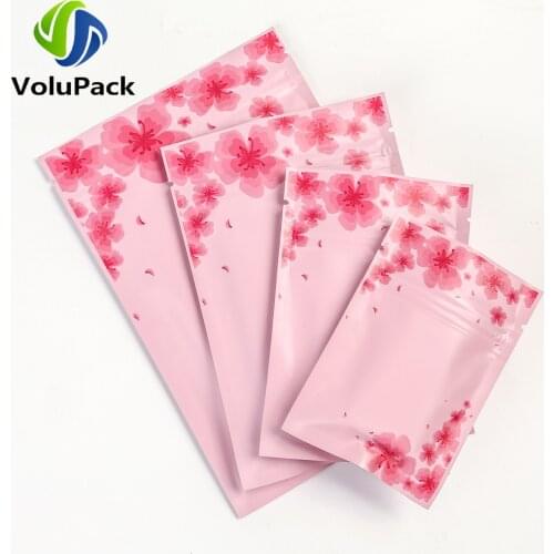 Smell Proof Heat Seal Ziplock Packaging Bags Aluminum Foil Mylar Tear Notch Pouches Eco-friendly Plastic Bags Herb Storage Bags