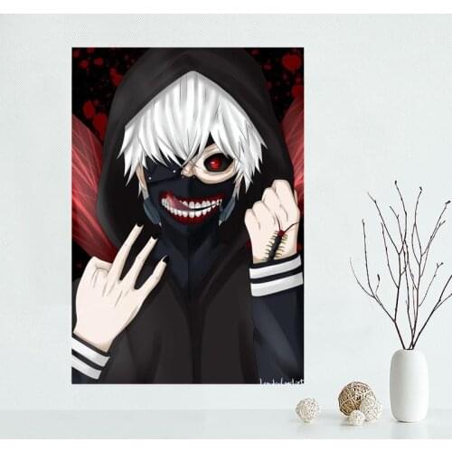 Nice Custom Tokyo Ghoul Canvas Poster Print painting Art Wall Silk Poster cloth print Fabric Poster Y.138