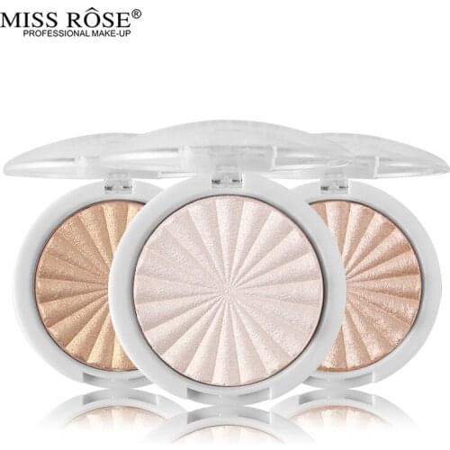 Miss Rose Makeup Shimmer Highlighter Powder Highlighter Palette Base Illuminator Highlight Face Contour Golden Bronzer