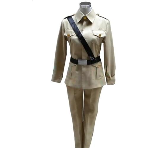 2019 Anime Axis Powers Hetalia Spain Military Uniform Cosplay Costume Customized Size