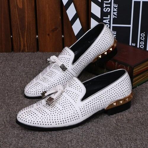 Men Genuine Cow Leather Loafers Round Pointed Toe Breathable Shoes For Wedding Office Dress Oxford Shoes Zapatos De Hombre