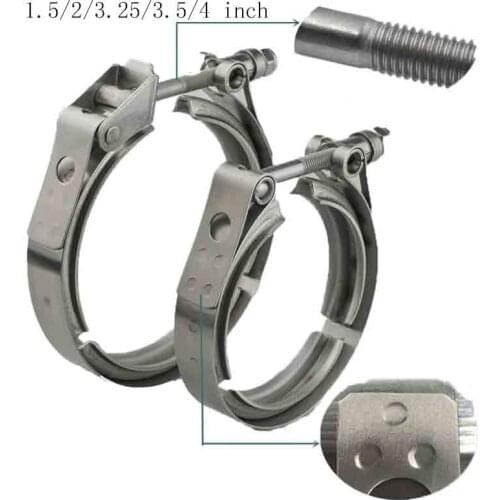 Stainless Steel 1.5/2/3.25/3.5/4 inch Quick Release V band Clamp Auto V-band Exhaust Vband Clamps High Quality