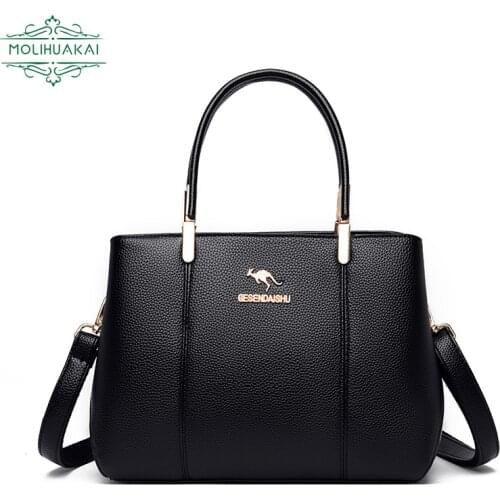 New High Quality Womens Shoulder Bag Luxury PU Leather Crossbody Brand Designer Bag Large Capacity Ladies Handbag Shopping Bags
