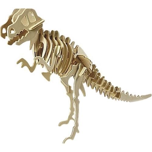 Pershang T-Rex Dinosaur 33 Piece Wooden 3D Puzzle