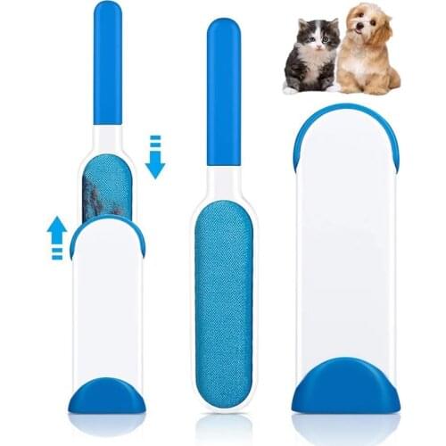 Cleaning Brushes Tool Clothes Pet Hair Remover Anti-static Brush Magic Fur Cat Dog Hair Dust Clean Brush Large Sticking Roller