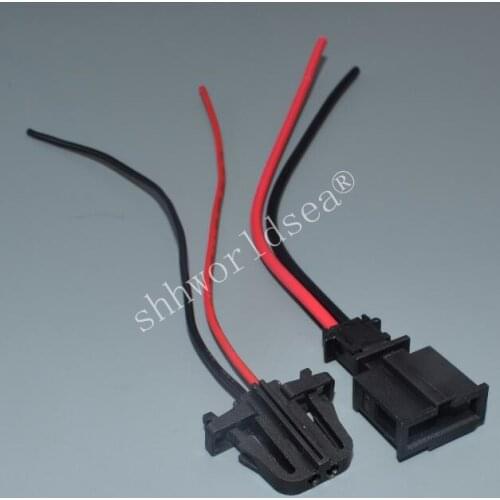 Shhworldsea 2 pin License plate lamp car door connector Trunk lights Horn Sensor Plug for VW Audi Skoda 3B0972712 3B0972702