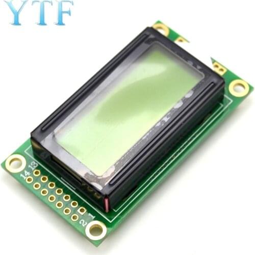 0802A character type LCD screen 8 * 2 lines yellow screen LCD screen LCD Winder