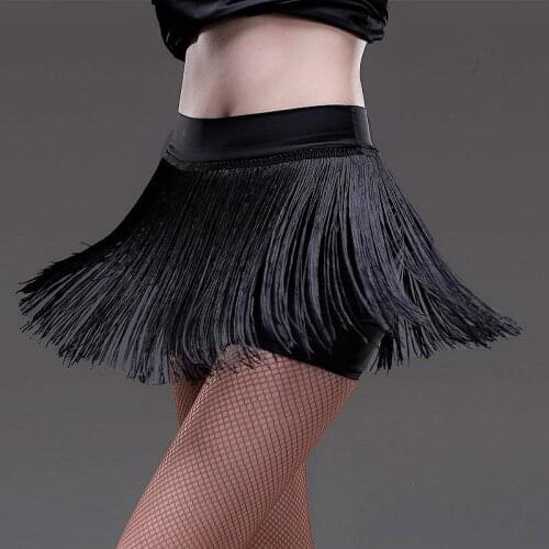 New Lady Latin Dance Skirt For Womens black tassel Styles Latin Dance Dress Competition/Practice Dancewear skirts S-2XL in stock