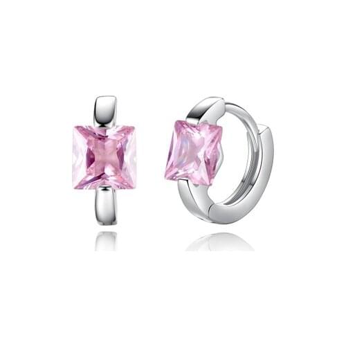 Various Colors Ladies Earrings Transparent Transparent AAA Zircon Jewelry Colorful Fashion Charm Engagement Jewelry Ladies Gift