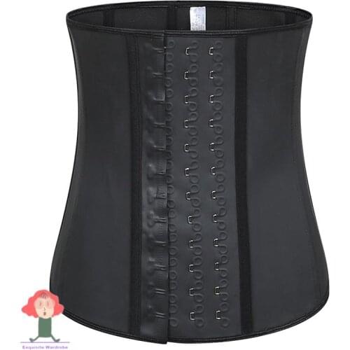 Womens Shapewear Extra Strong Latex Waist Trainer Workout Hourglass Belt Waist Cincher Trimmer Long Torso Fajas 9 Steel Bone