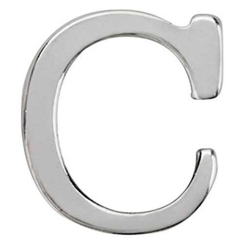 10pcs Silver letter C Charm floating charms for Living glass locket