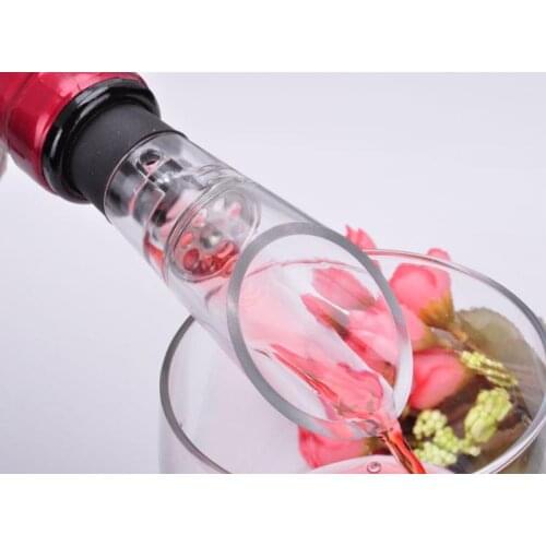 1500pcs/lot White Wine Aerator Pour vinho Spout Bottle Decanter Pourer bar