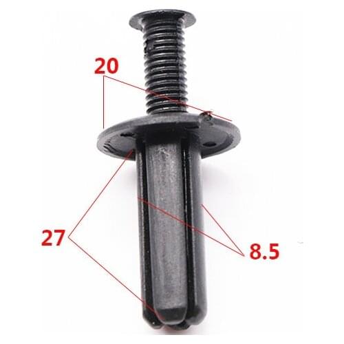 20Pcs Universal Auto Bumper Fender Plastic Fastener Rivet Clip Screw Expansion Buckle For All Cars 8.5 mm Hole