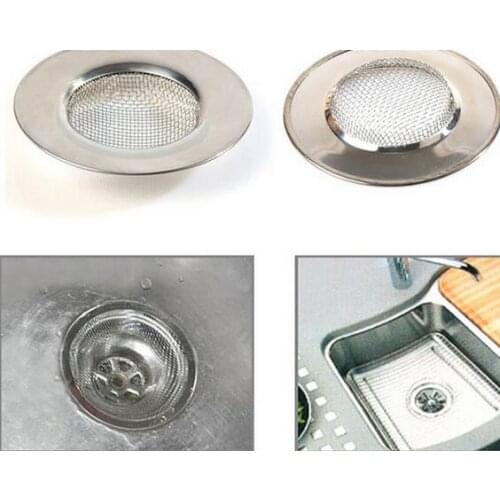 50pcs Hair Catcher Stopper Stainless Steel Bathtub Shower Drain Hole Filter Trap Metal Wire Sink Strainer Kitchen Bathroom Ac