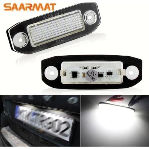 Car license plate light 24SMD led license plate number light CANbus No error Plug and play For VolvoS40 S60 S80 V50 V60 V70 C70