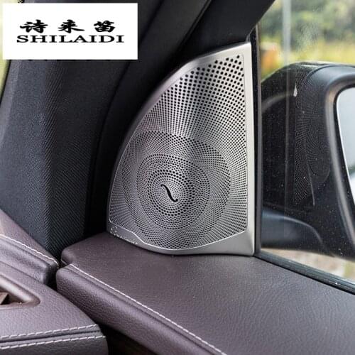 Car styling Door Stereo Speaker decoration Tweeter cover sticker trim For Mercedes Benz GLC Class X253 Interior auto Accessories