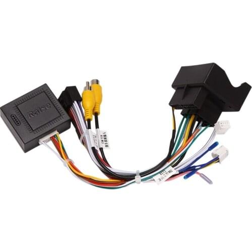 Car Stereo Audio 16 PIN Android Power Wiring Harness Adapter + Canbus Box For Peugeot 3008/2008/ Citroen C4/C3 XR/C5/DS6