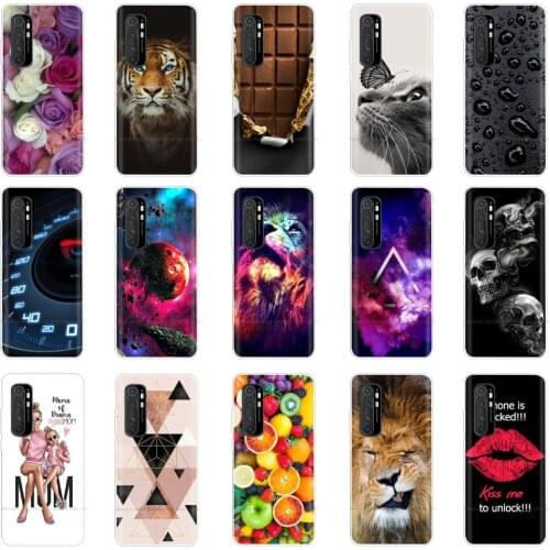 For Xiaomi Mi Note 10 Lite Case Silicone Bumper Soft TPu Back Cover Case For Xiaomi Mi Note 10 Note10 Lite Case Coque Cover Capa